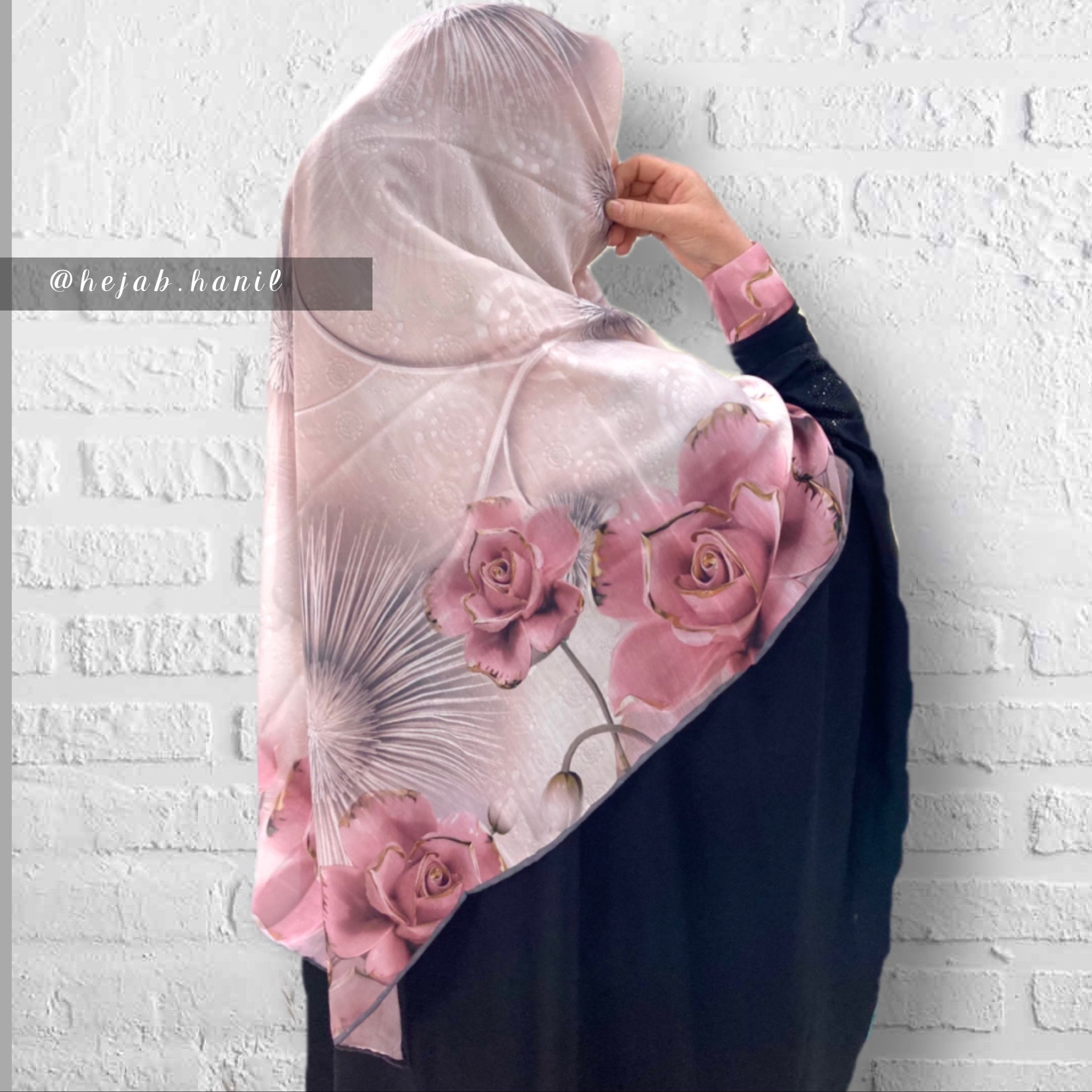 ست روسری و ساق دست نخی کد 8