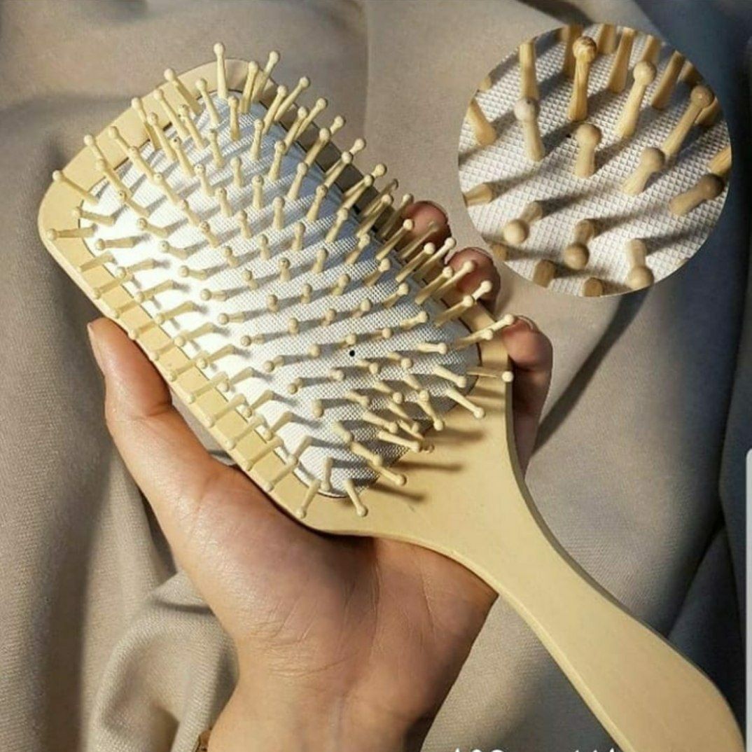 برس مو دندانه چوبی