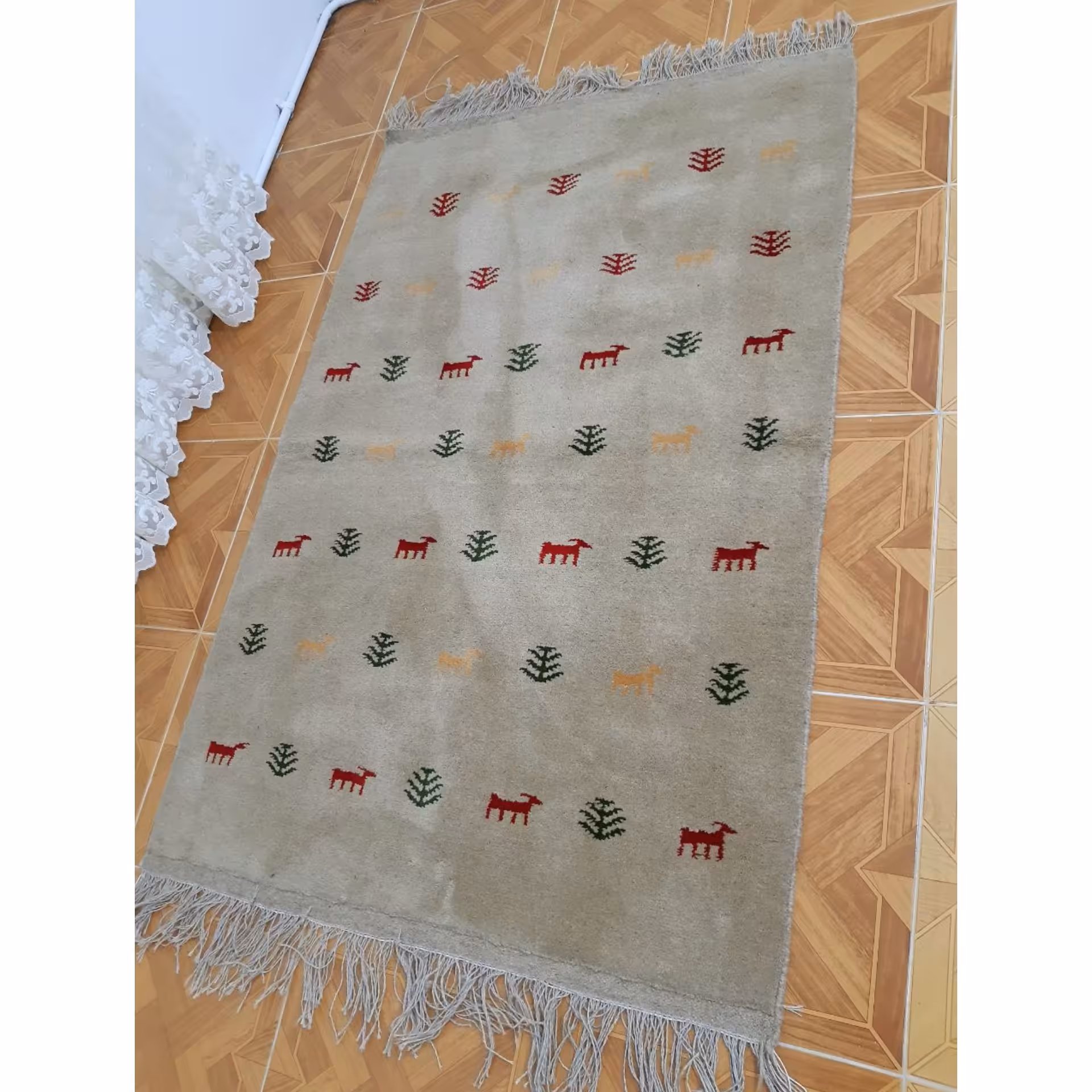 گبه دستبافت پشمی-5