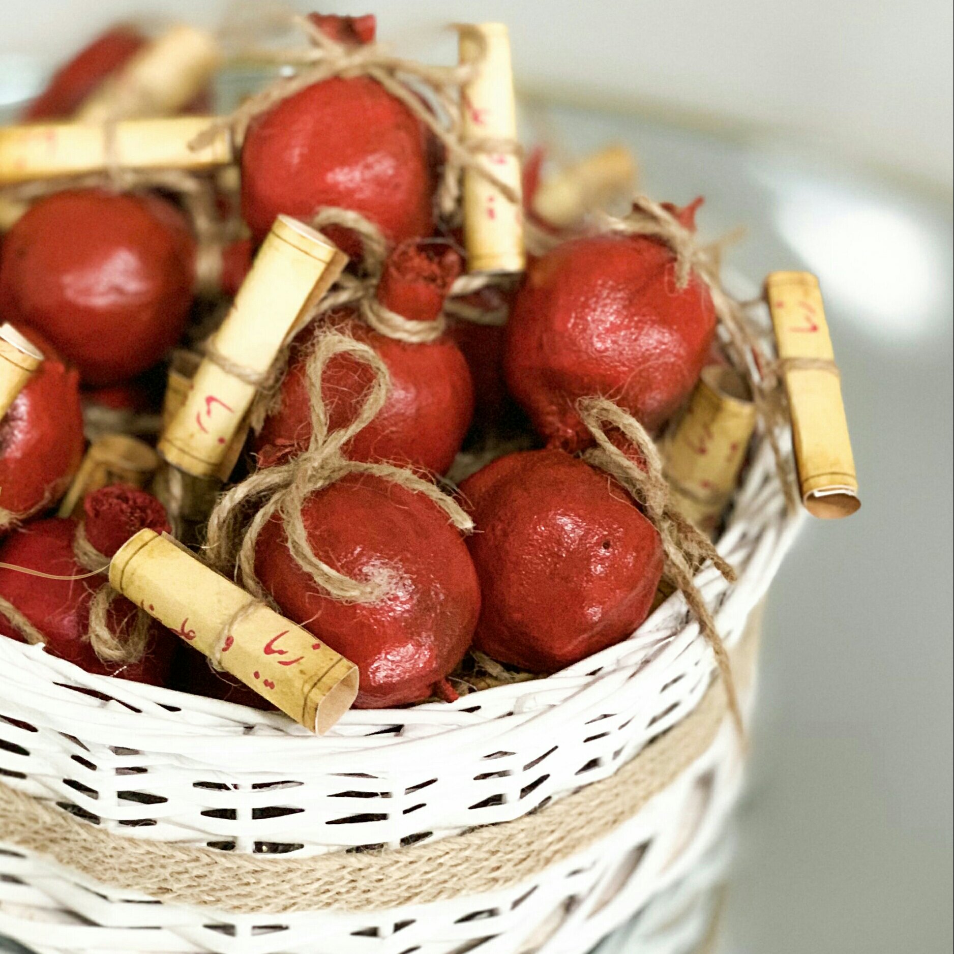 گیفت انار شب یلدا همراه کاغذ یادبود(پک10تایی)