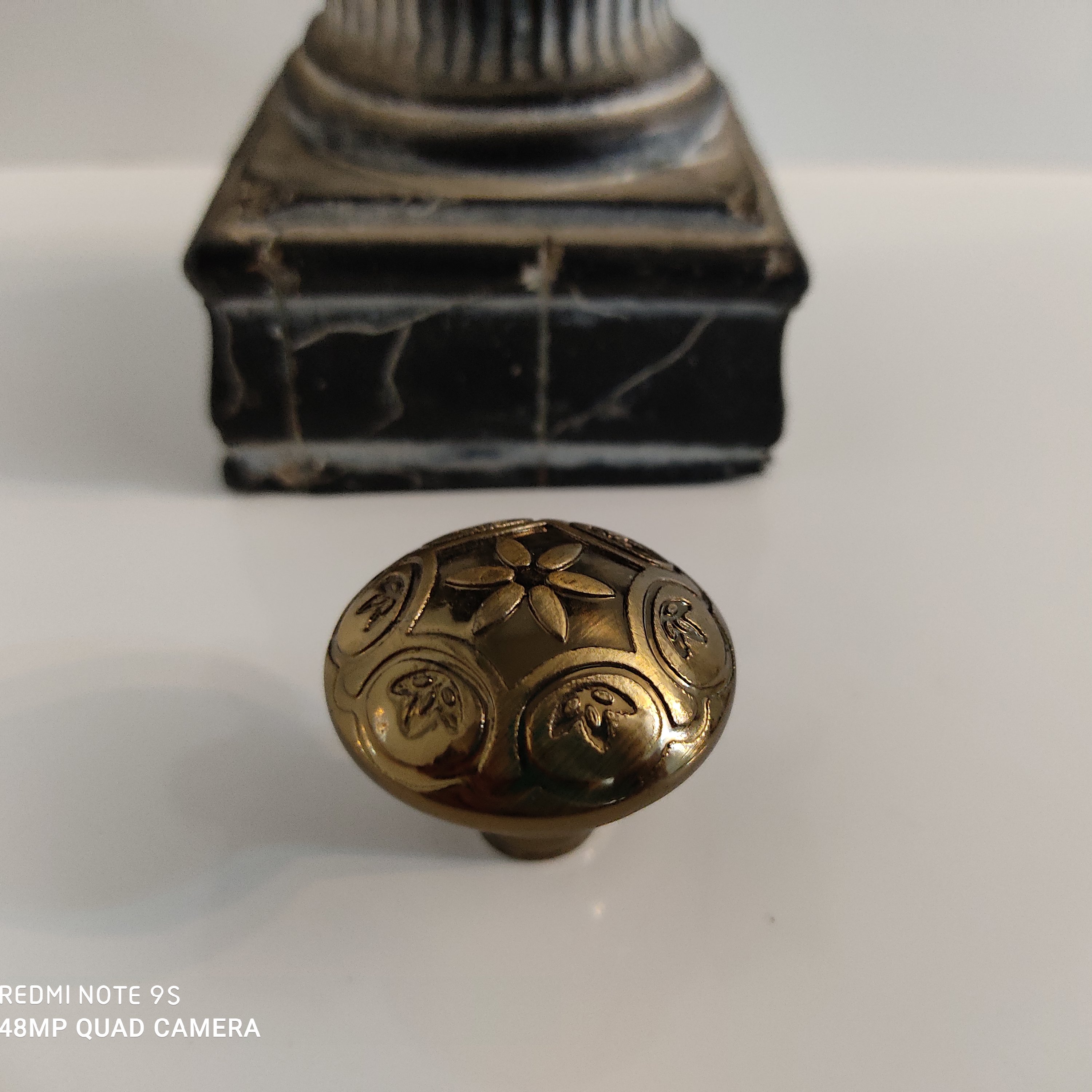 دستگیره تک پیچ طرح ستاره زیتونی براق الکتروفورتیک رنگ‌ثابت