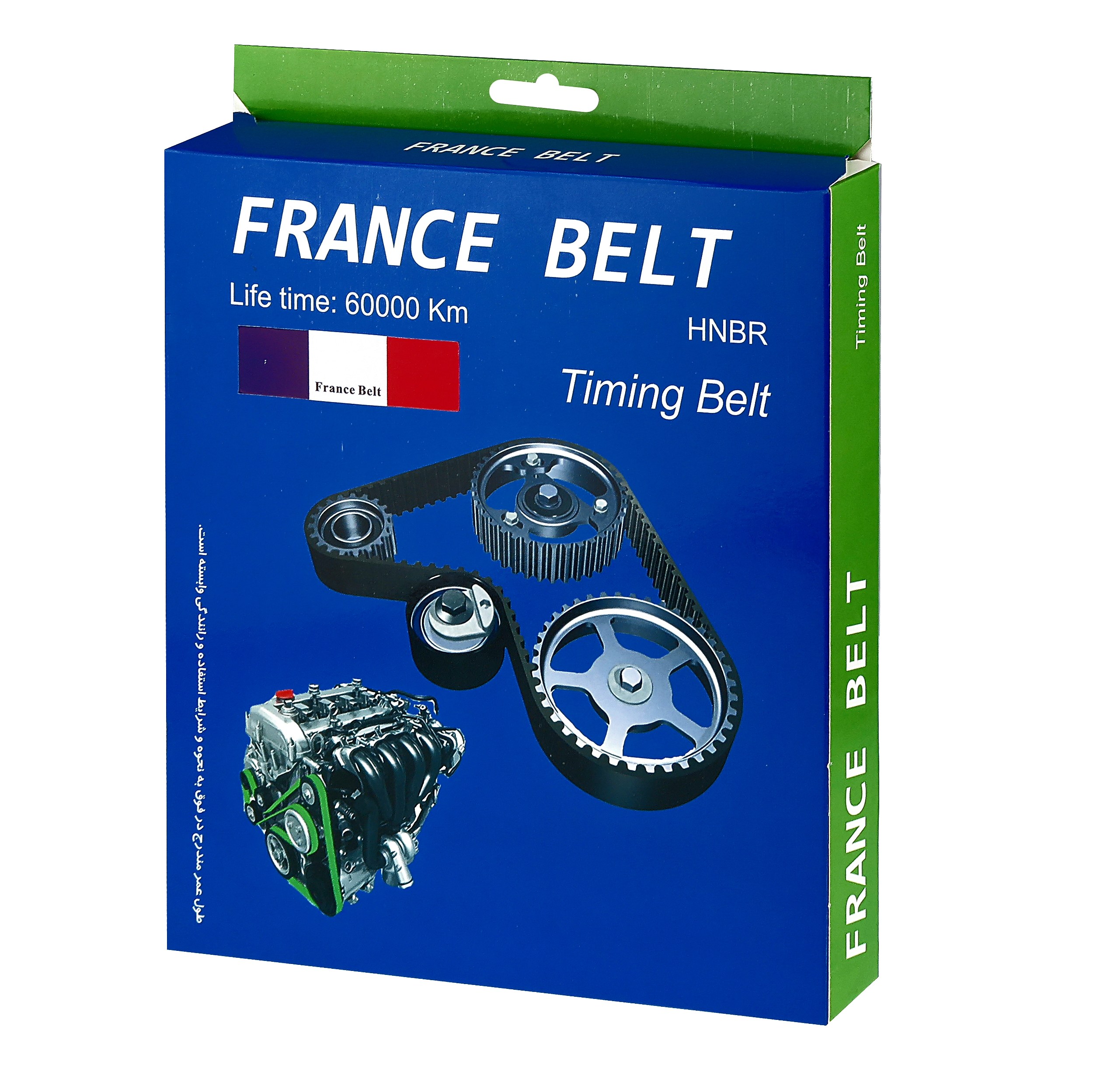 تسمه تایم پژو 206 تیپ 5 فرانس بلت france belt مدل 134 یکسال گارانتی