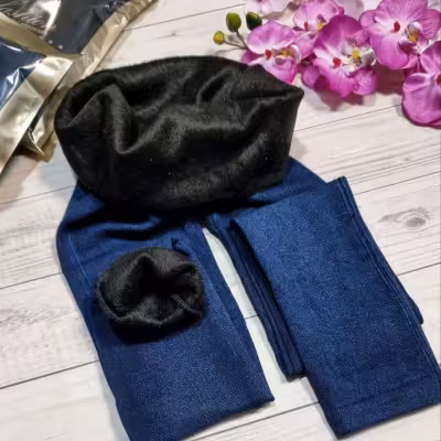 شلوار طرح جین تو خز حوله ای وارداتی 5896