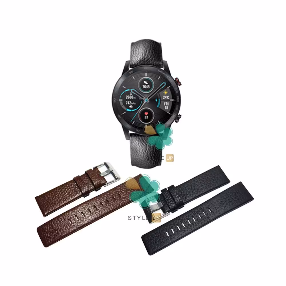 بند چرمی ساعت هواوی Honor MagicWatch 2 46mm طرح LITCHI