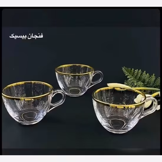 فنجان بیسیک لب طلا مارک بیلینک مکس 