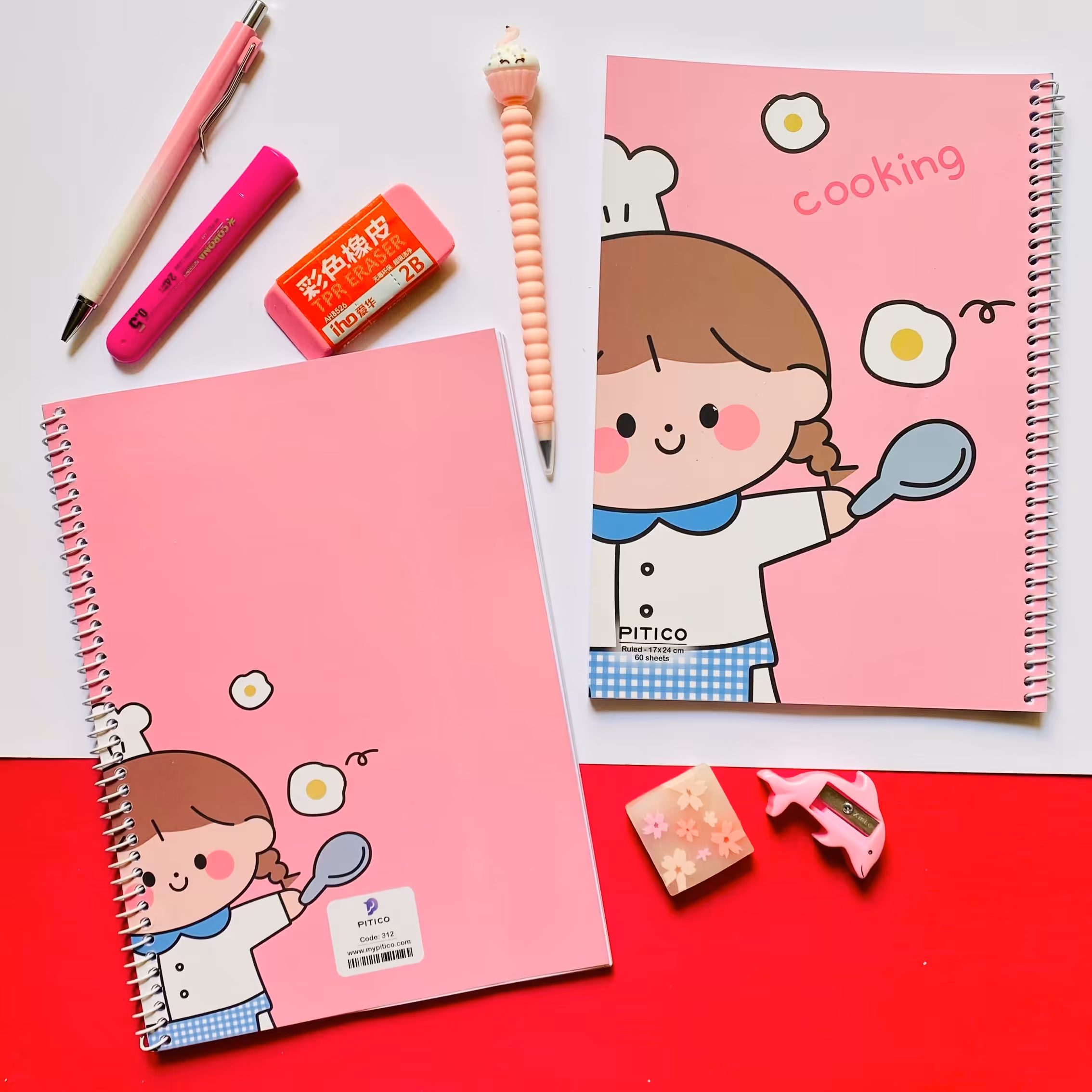 دفتر مشق 60 برگ سیمی فانتزی عروسکی مدل دختر