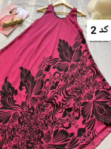 پیراهن ساحلی زنانه حریر مدل آستردار