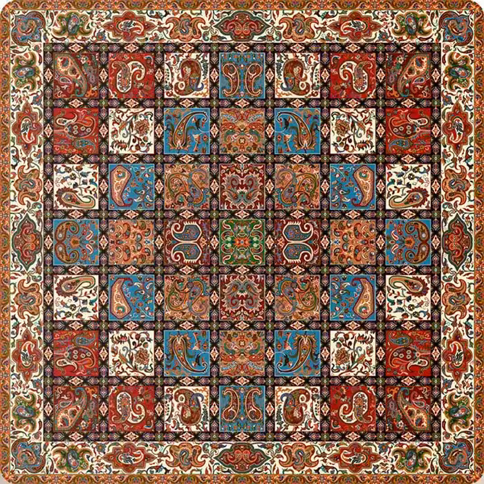 سرویس کامل رومیزی ترمه 5 تکه طرح  امپراطور برند ترمه حسینی 