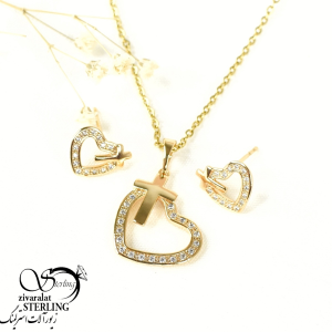 نیمست ژوپینگ قلب همراه با صلیب کد 10309