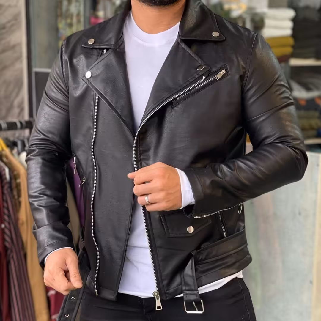 کاپشن چرم خارجی 