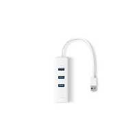 خرید و قیمت هاب USB 3.0 سه پورت و کارت شبکه تی پی لینک مدل UE330