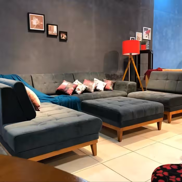 مبل ال 8نفره نگین باپاف (پس کرایه)