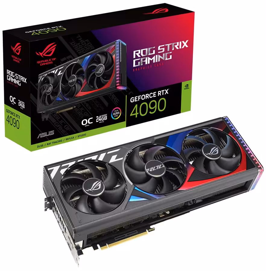 کارت گرافیک ایسوس مدل  ROG Strix GeForce RTX 4090 OC Edition با حافظه 24 گیگابایت