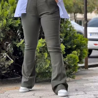 شلوار دمپا کتان کش مدل1853