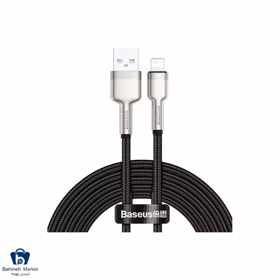 کابل تبدیل USB-A به لایتنینگ باسئوس مدل Cafule CALJK طول 1 متر