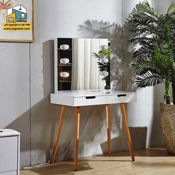 میز آرایش لامپ دار کد DMP112 - فروشگاه سه گامه