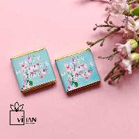 شکلات کادویی  مربعی 3* 3 طرح تبریک روز مادر  6