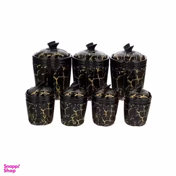 ست جا ادویه 7 پارچه ماگرو مدل ماربل