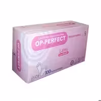 دستکش لاتکس حریر سایز کوچک (small)   100 عددی op-perfect 