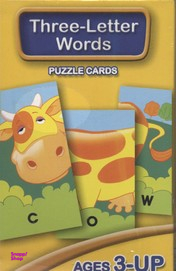 کتاب کارت کلمات سه حرفی انتشارات عسل نشر 2 زبانه