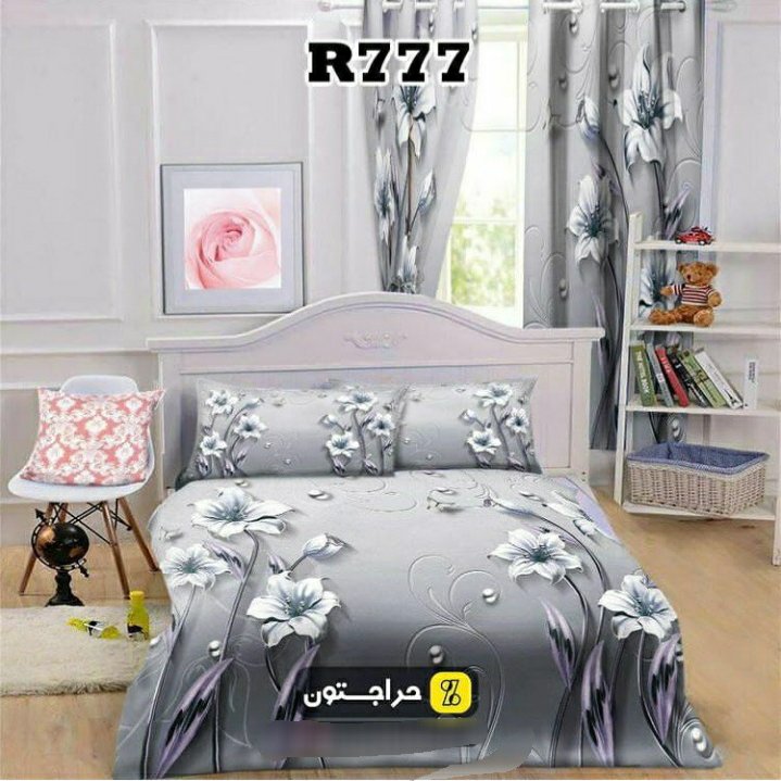 روتختی یک نفره  طرح  گل  سه بعدی جنس میکروتترون  مناسب کودک و نوجوان  برای تخت90