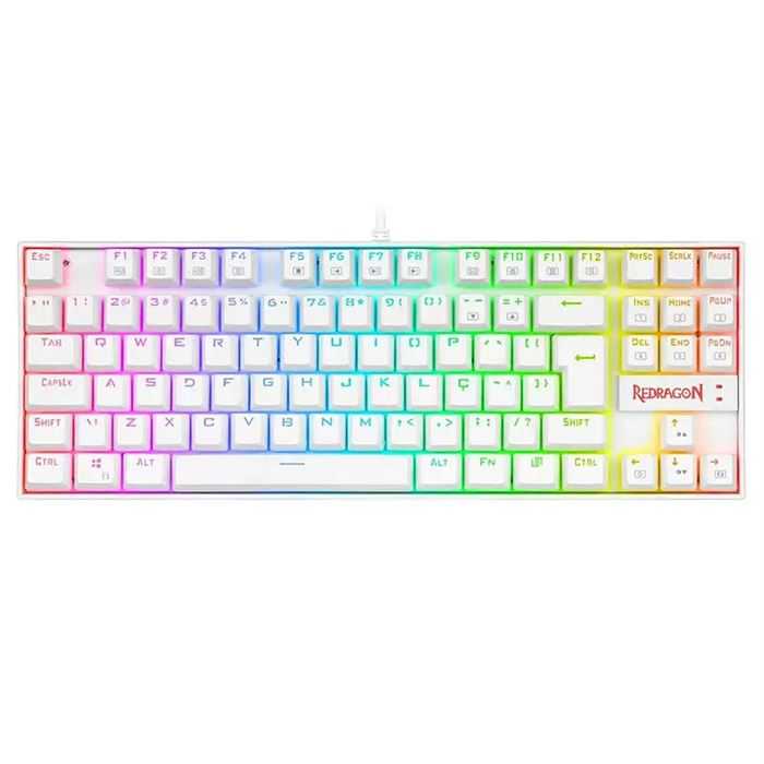 کیبورد مکانیکال گیمینگ ردراگون سفید Redragon KUMARA K552 (سوییچ قرمز)