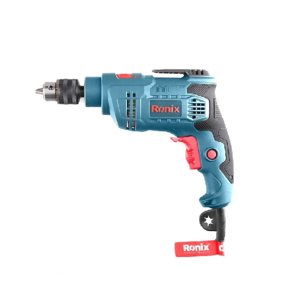 دریل برقی 10 میلی متری چکشی سه نظام آچاری 450 وات رونیکس مدل 2121