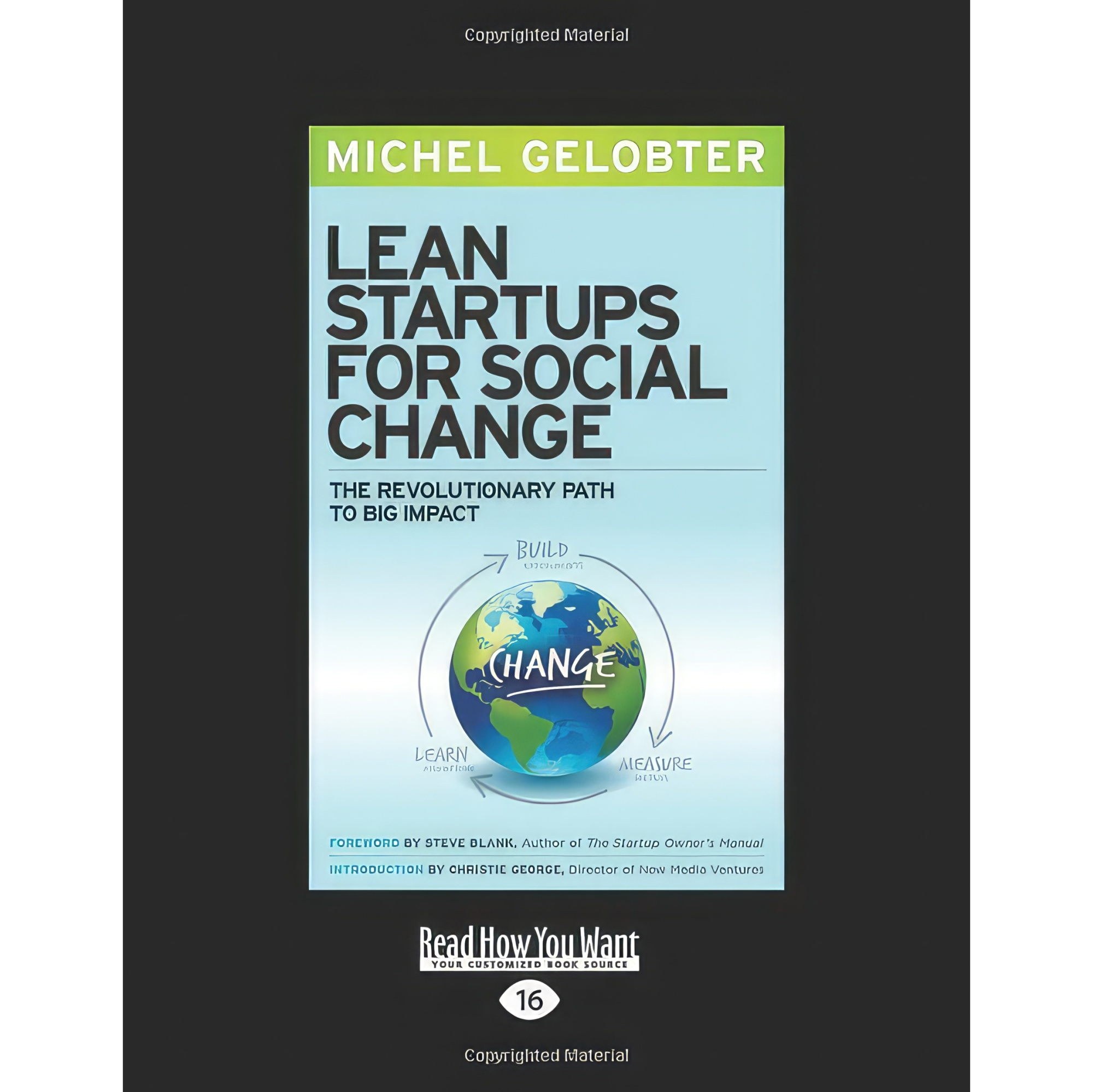 کتاب زبان اصلی Lean Startups for Social Change اثر Michel Gelobter