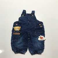 پیشبندی لی عروسکی خرس بهار جین آبی کد 3912