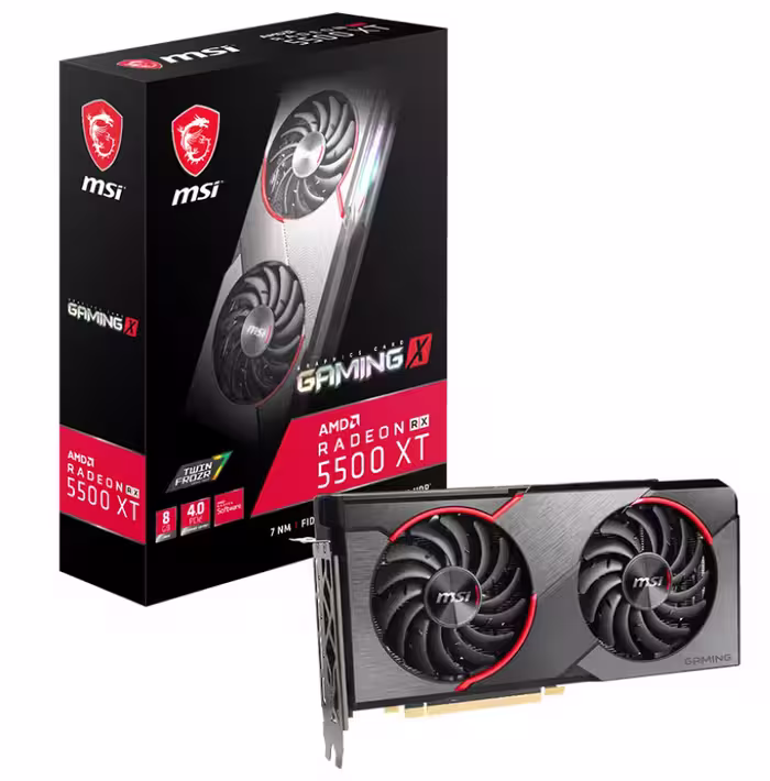 کارت گرافیک  ام اس آی مدل Radeon RX 5500 XT GAMING X 8G حافظه 8 گیگابایت