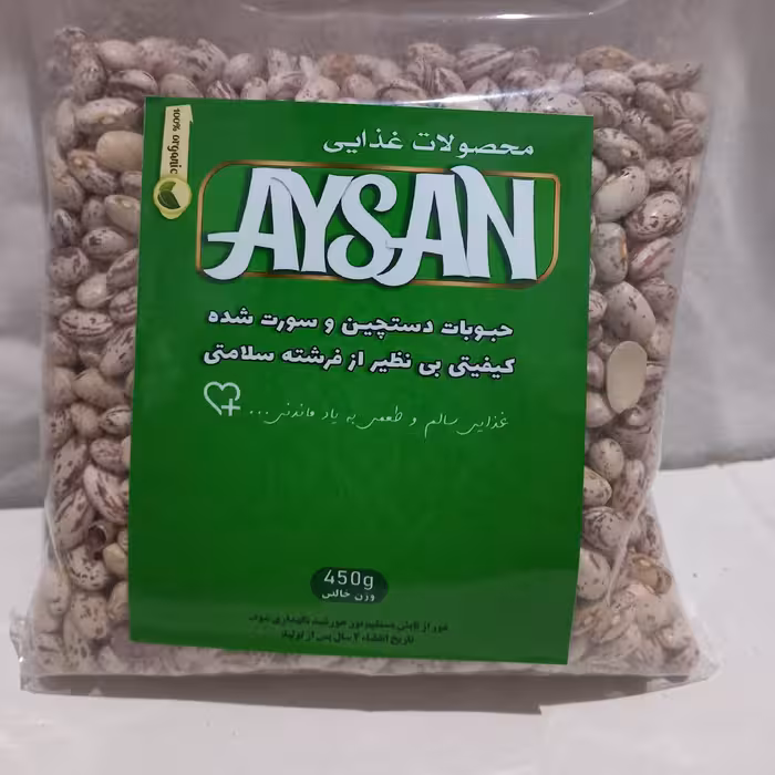 لوبیا چیتی با بهترین کیفیت و بسته بندی 450گرمی 