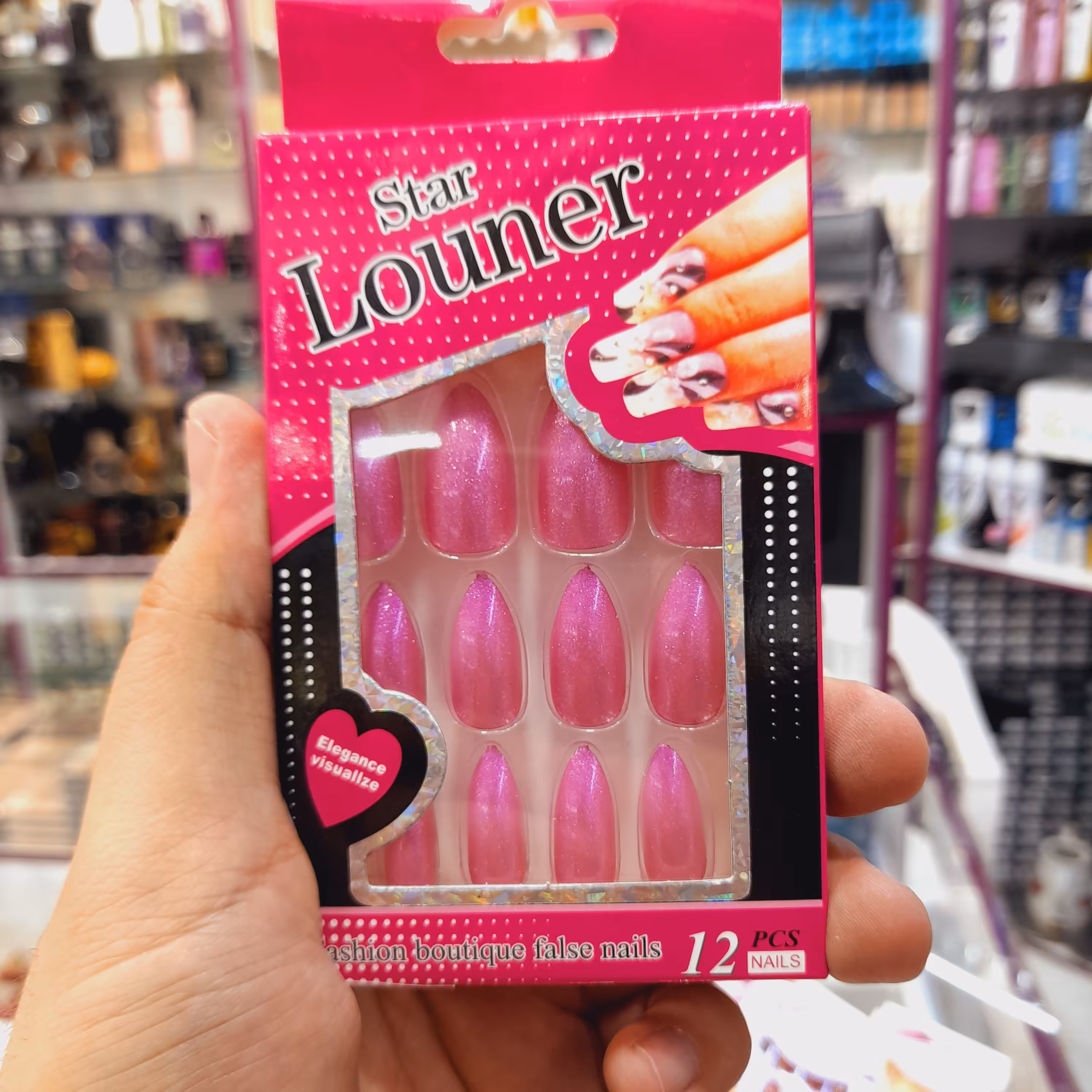 ناخن مصنوعی 12 عددی مرغوب طرح لاک ژل 15