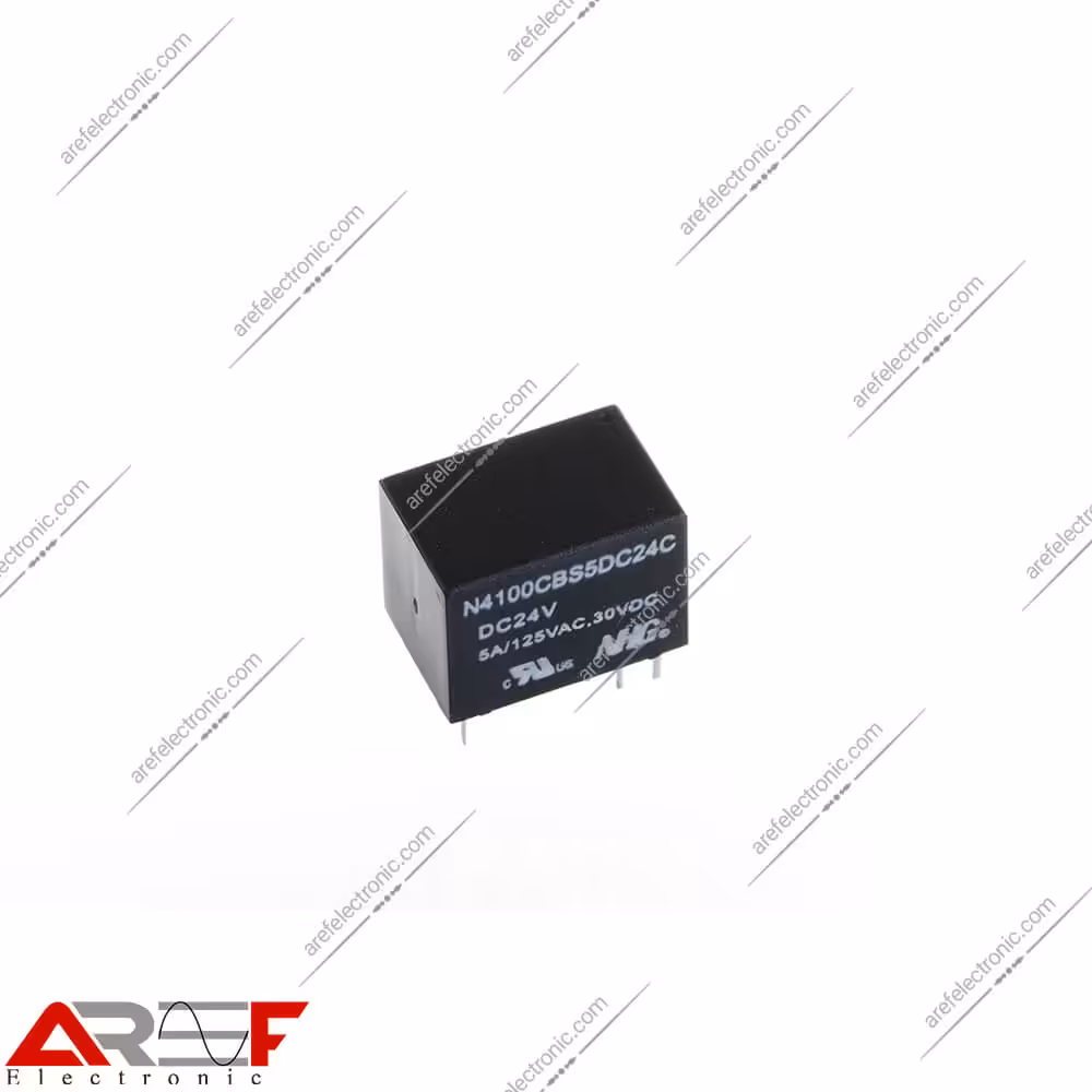 رله NHG مدل N4100CBS5DC24C دارای 24 ولت و 6 پین - فروشگاه عارف الکترونیک