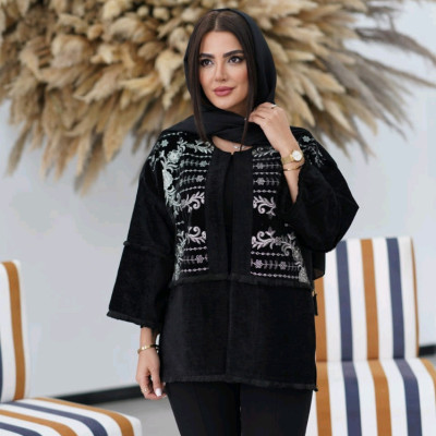 مانتو کتی مخمل و سوزندوزی