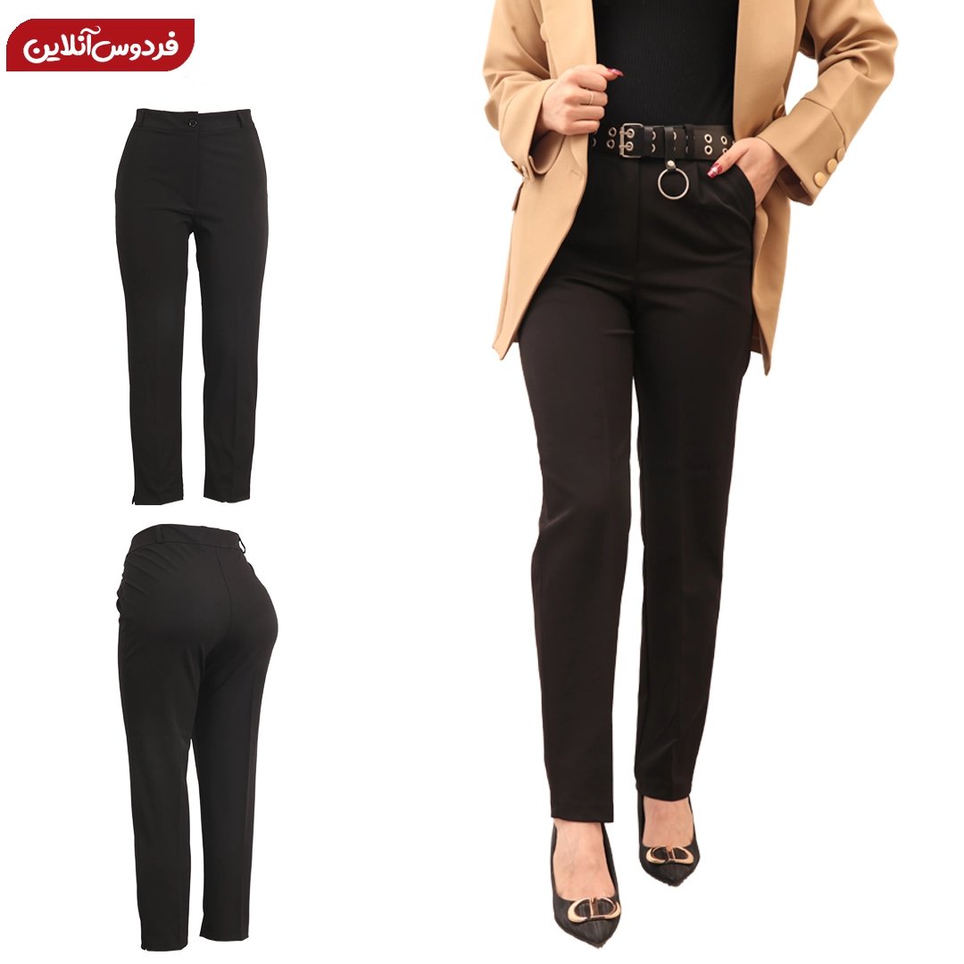 شلوار زنانه رنگ مشکی مدل 62s