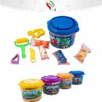 خمیر بازی 12 رنگ سطلی با ابزار سی بی اس 1122 و 27029
