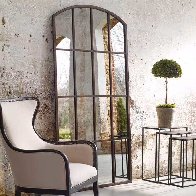 آینه قدی چوبی الف طرح آدرینا 90-W-180