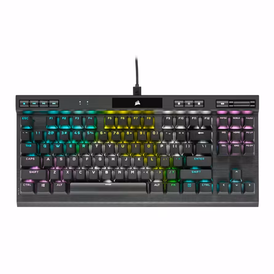 کیبورد گیمینگ کورسیر K70 RGB TKL CHAMPION CHERRY MX Red Switch