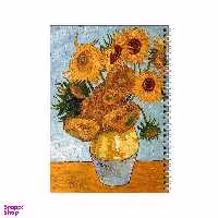 دفتر مشق 100 برگ بامبیلیپ طرح گلهای آفتابگردان ونگوگ کد 6750790