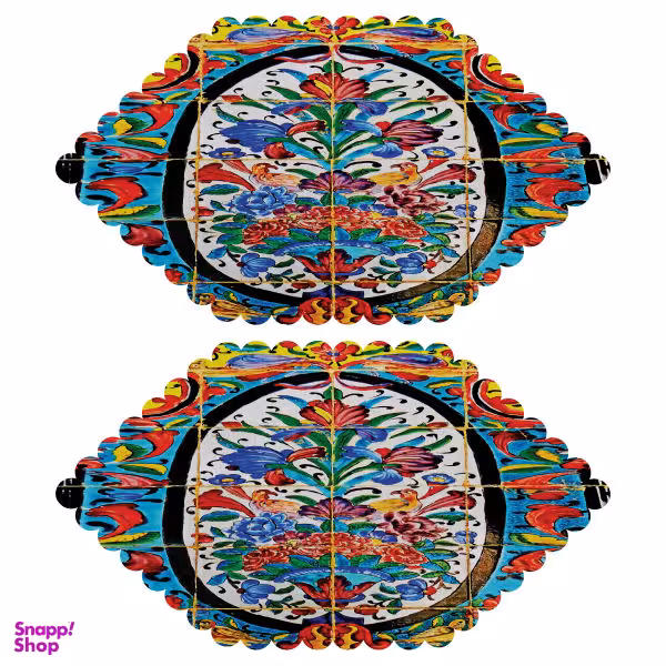 رومیزی مدل T5-42402 بسته 2 عددی چند رنگ سایز 0.1*30*50 سانتی‌ متر