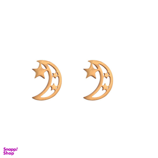 گوشواره زنانه طرح ماه و ستاره کد GO1133