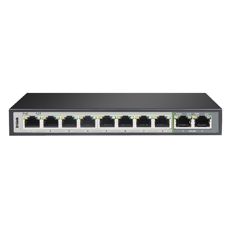 سوییچ 10 پورت POE دی-لینک مدل DGS-F1010P-E - فراز سیستم