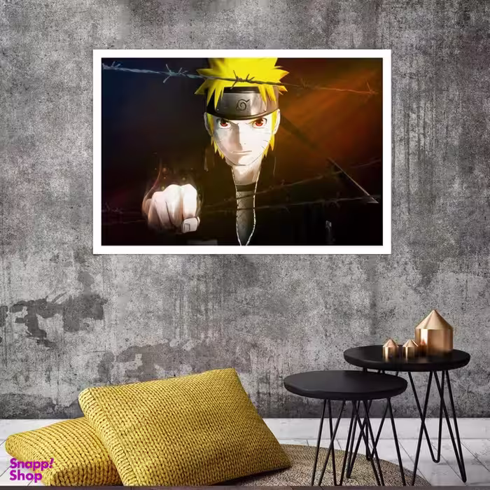 تابلو بکلیت طرح انیمه Uzumaki Naruto مدل قاب شاسی W-s8460