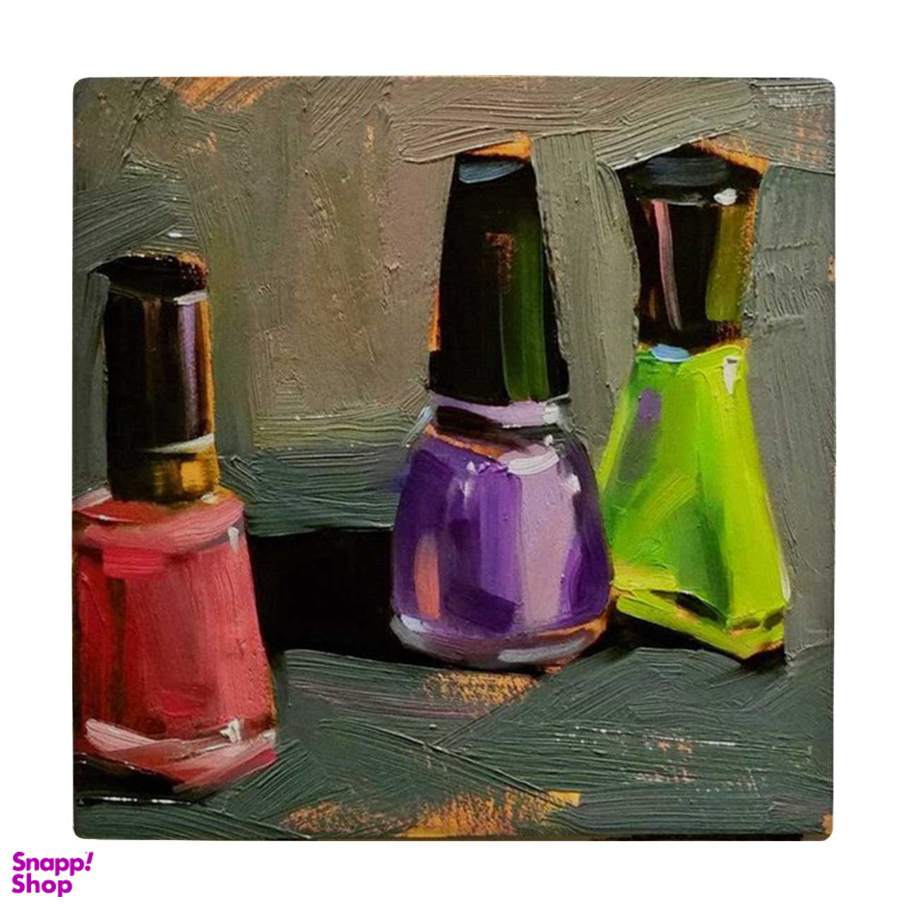 زیر لیوانی طرح رژلب و لاک کد 3853079_1860