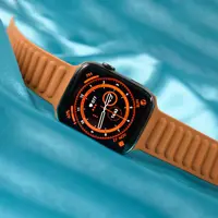 ساعت هوشمند ام آر اس مدل watch8 luxe1 به همراه بند اضافه نقره ای
