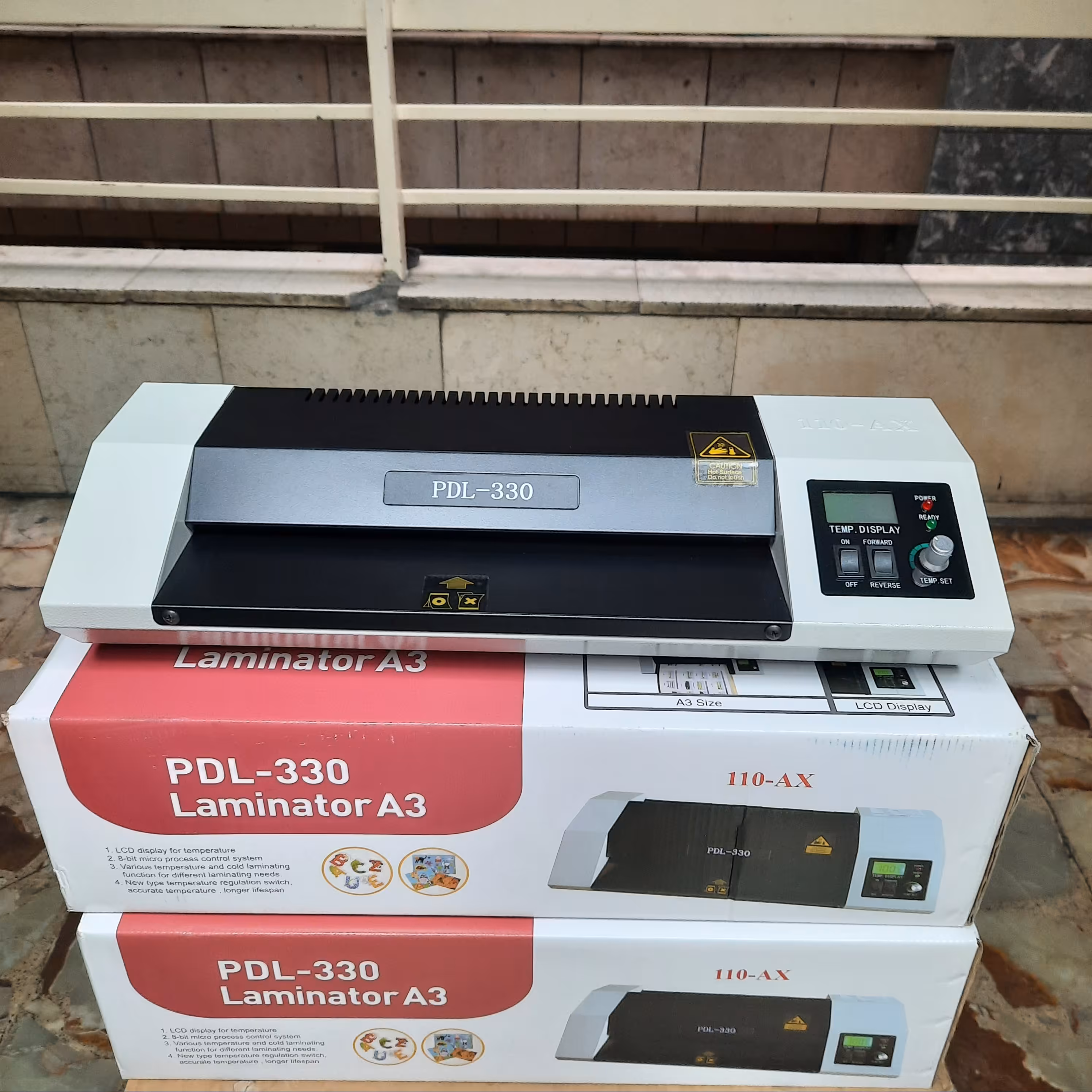 دستگاه پرس لمینت کارت سایز a3 دیجیتال آکبند گارانتی اصلی مدل 110ax-pd330l