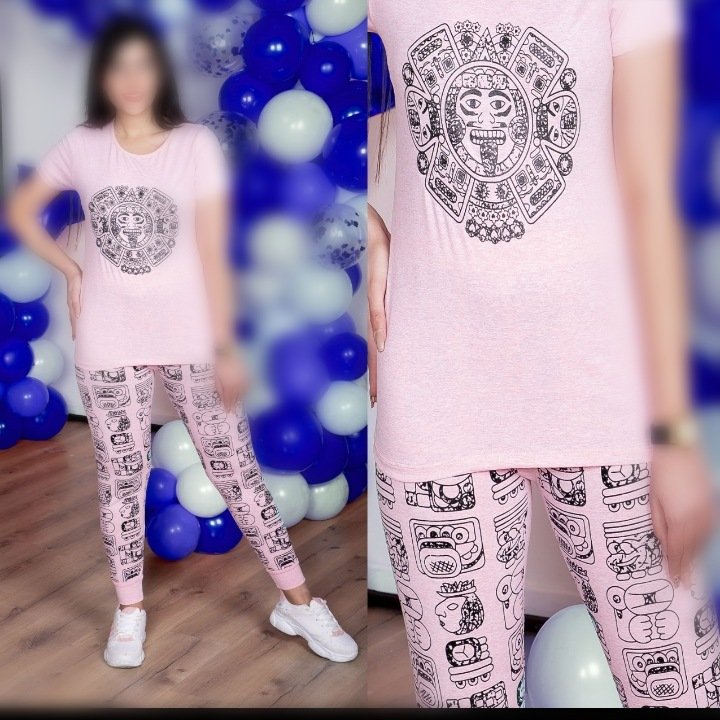 ست تیشرت شلوار راحتی زنانه رنگ صورتی