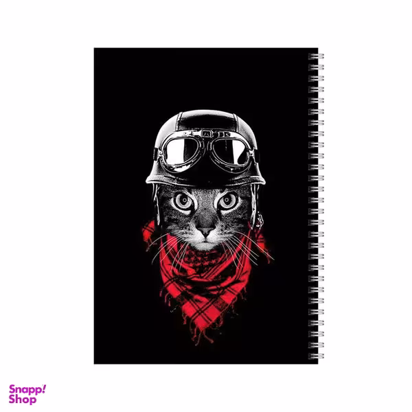 دفتر مشق 50 برگ بامبیلیپ طرح گربه با کلاه ایمنی کد 3057974