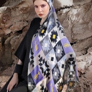 روسری مینی اسکارف مامی سوزنی دست دوز