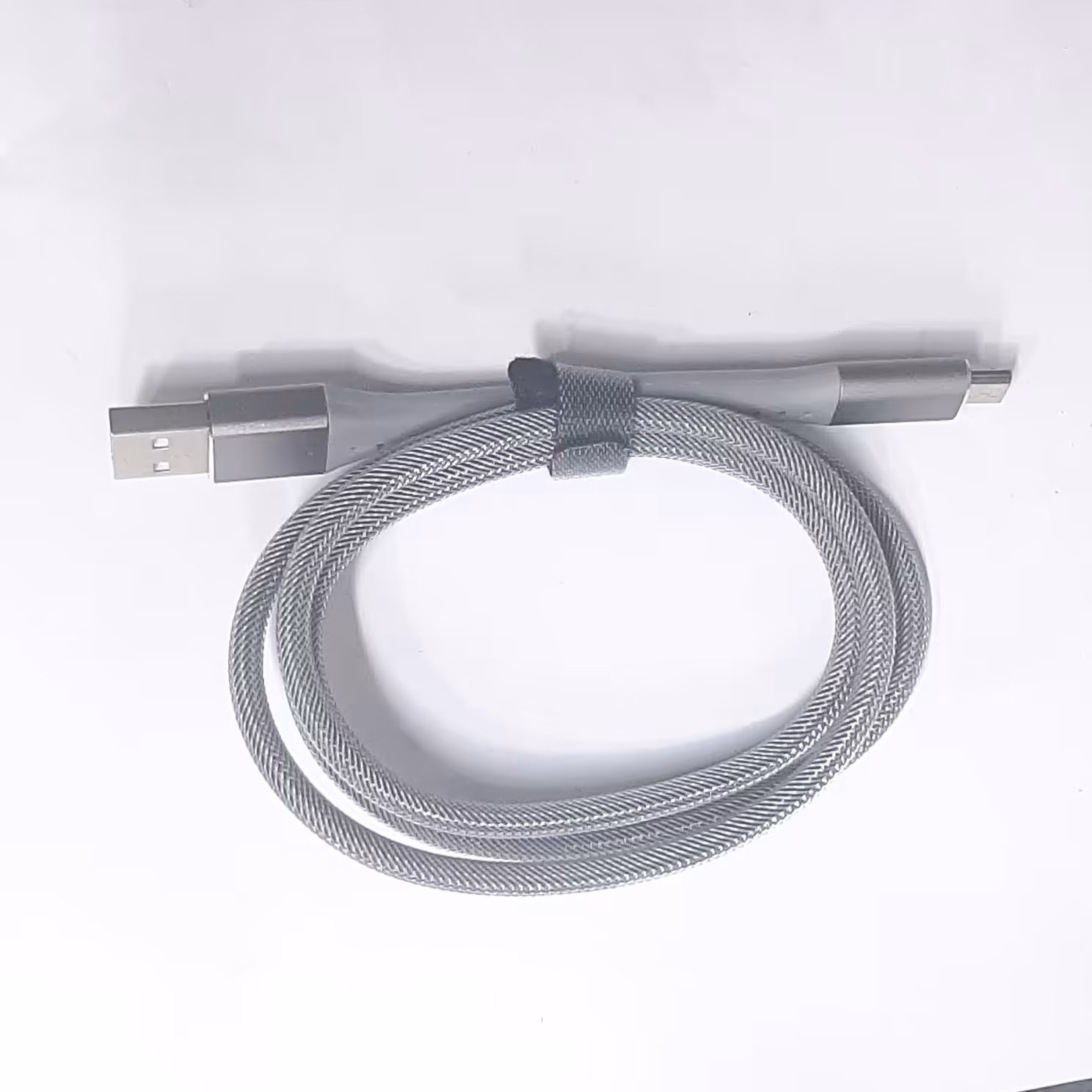 کابل شارژر اندروید رنگ نقره ای